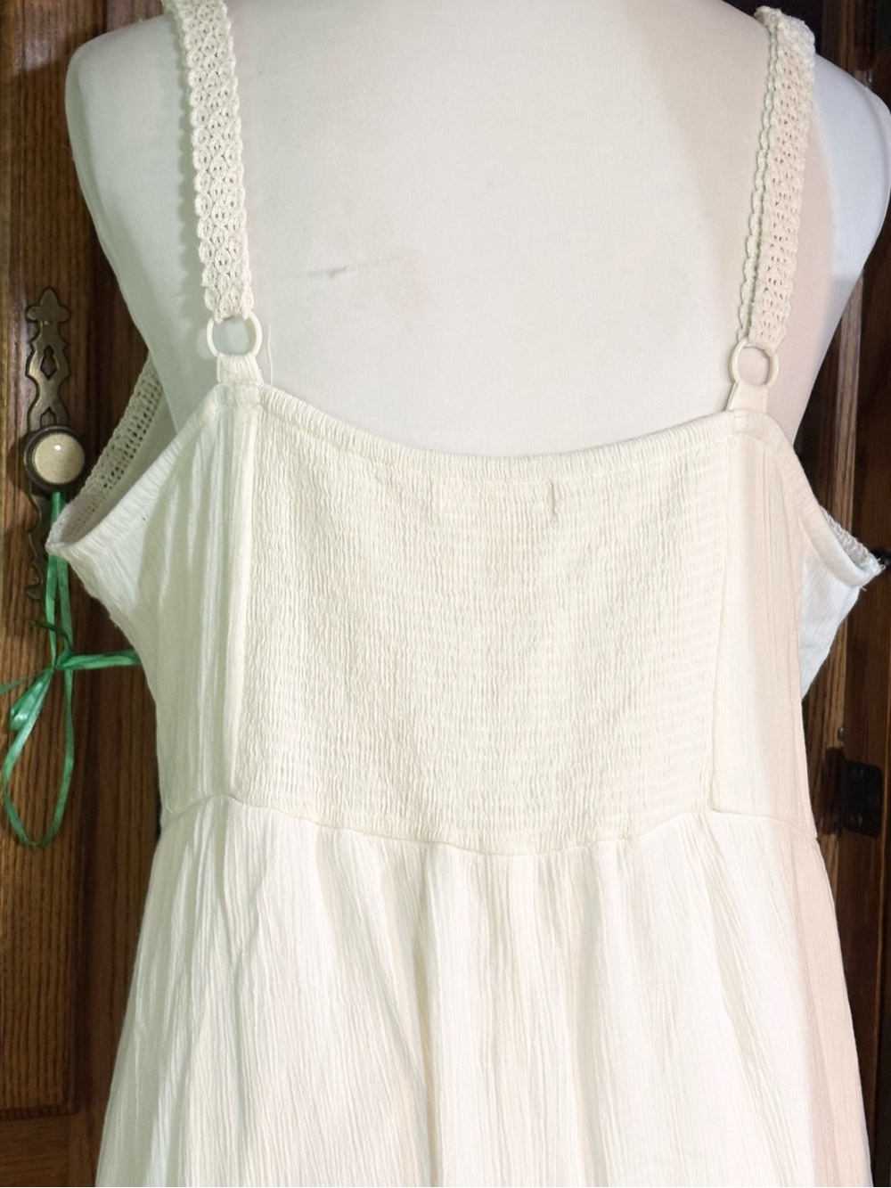 LC Lauren Conrad Ivory Waffle-Knit maxi dress xl - Picture 11 of 15